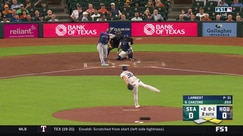 Dominic Canzone singles to left field
