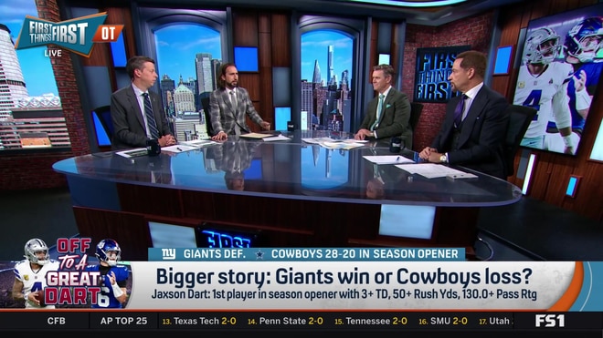 Is Jackson Dart's Giants debut the biggest story of Week 1?