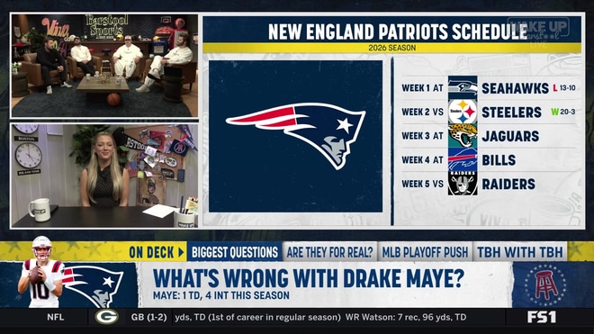 Debating Drake Maye's rough start to the season with the Patriots
