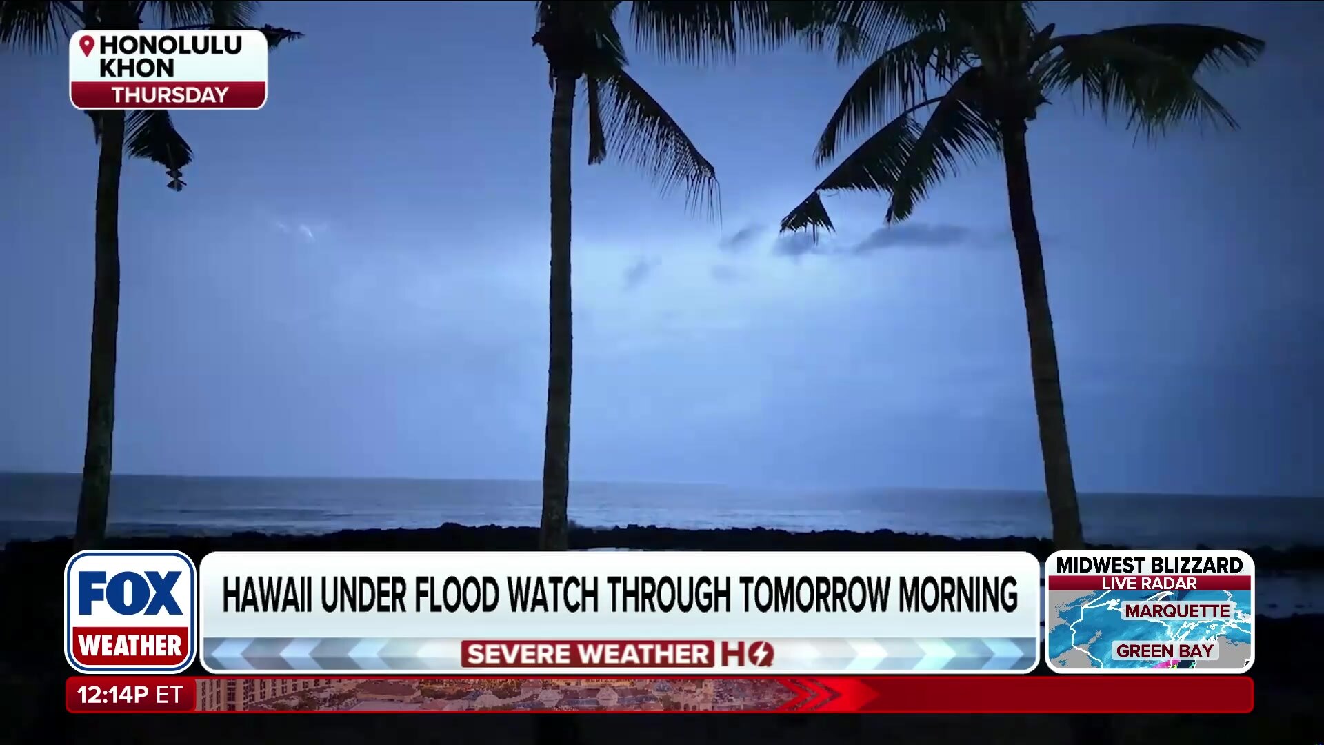 Hawaii under flood watch after nearly two feet of rain
