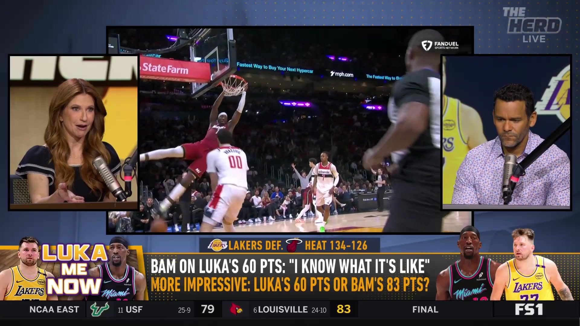 Rachel Nichols and Colin Cowherd debate Luka Doncic's 60 points vs. Bam Adebayo's 83 points