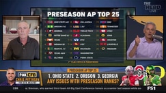 Chris Petersen and Colin Cowherd react to the Preseason AP Top 25 college football poll