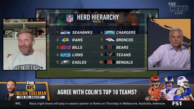 Julian Edelman's top critiques of Colin Cowherd's Herd Hierarchy