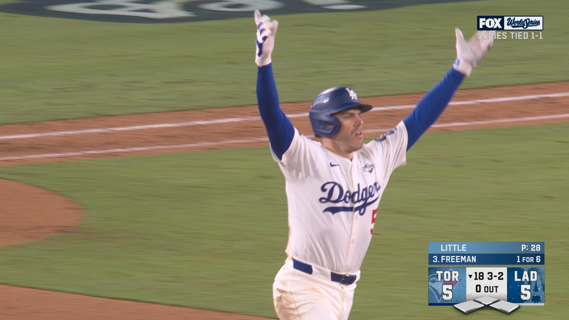 Dodgers’ Freddie Freeman CRUSHES WALK-OFF HOME RUN in 18th inning to defeat Blue Jays in Game 3