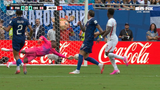 Bukayo Saka Bags First-Half Brace to Extend England's Lead over France | 2026 FIFA World Cup™
