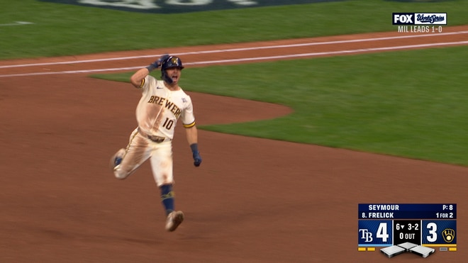 Brewers' Sal Frelick CRUSHES Solo Home Run to Tie Game vs Rays