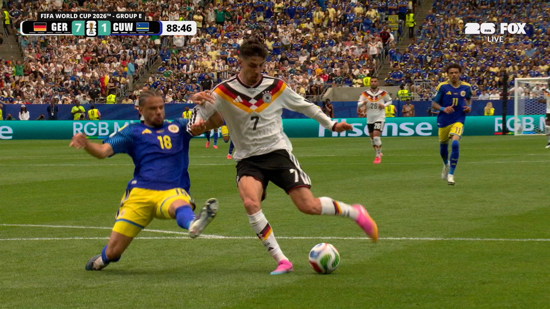 Germany's Kai Havertz scores his second goal of game against
