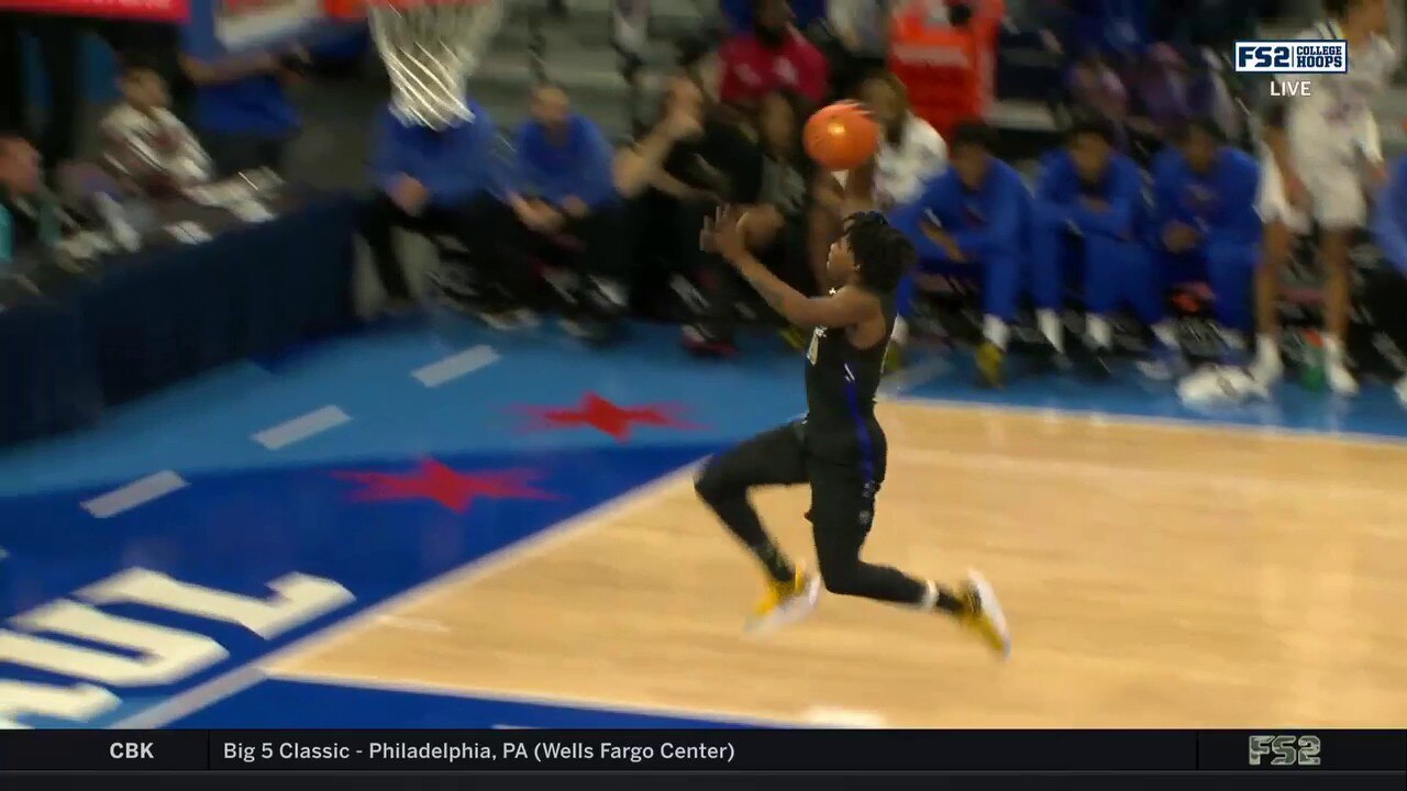 Purdue Fort Wayne's Corey Hadnot II makes the steal and throws down a one-handed jam with authority