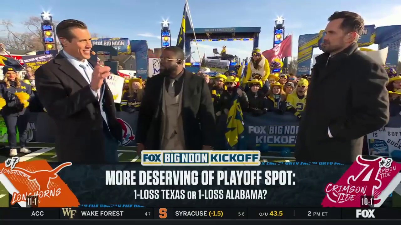 Is Alabama or Texas more deserving of a CFP spot? | Big Noon Kickoff