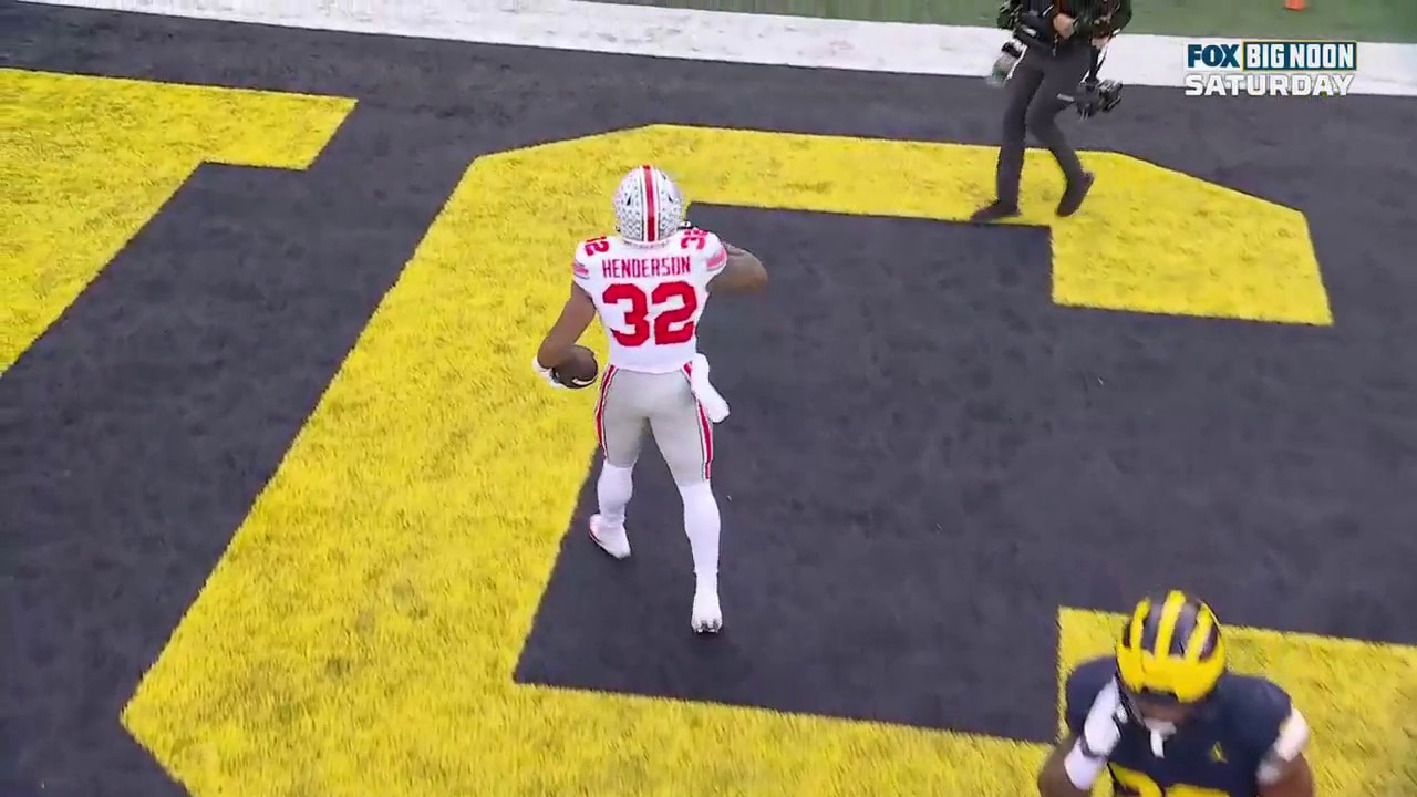 Ohio State's TreVeyon Henderson punches in a three-yard TD to tie