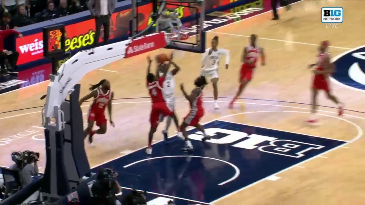 Penn State's D'Marco Dunn goes coast-to-coast for a TOUGH and-1 finish vs. Ohio State