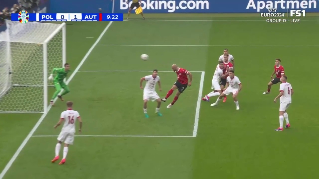 Gernot Trauner's header gives Austria a 1-0 lead vs. Poland | UEFA Euro 2024