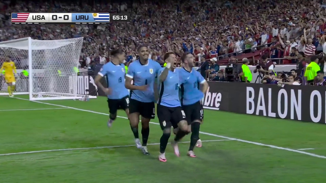 MathÃas Olivera's goal is allowed after VAR review as Uruguay takes a 1-0 lead over the USMNT | Copa América