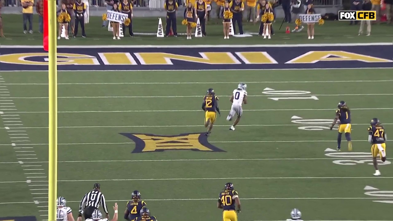 Kansas State’s Avery Johnson connects with Jadon Jackson on an ELECTRIC 60-yard TD vs. West Virginia
