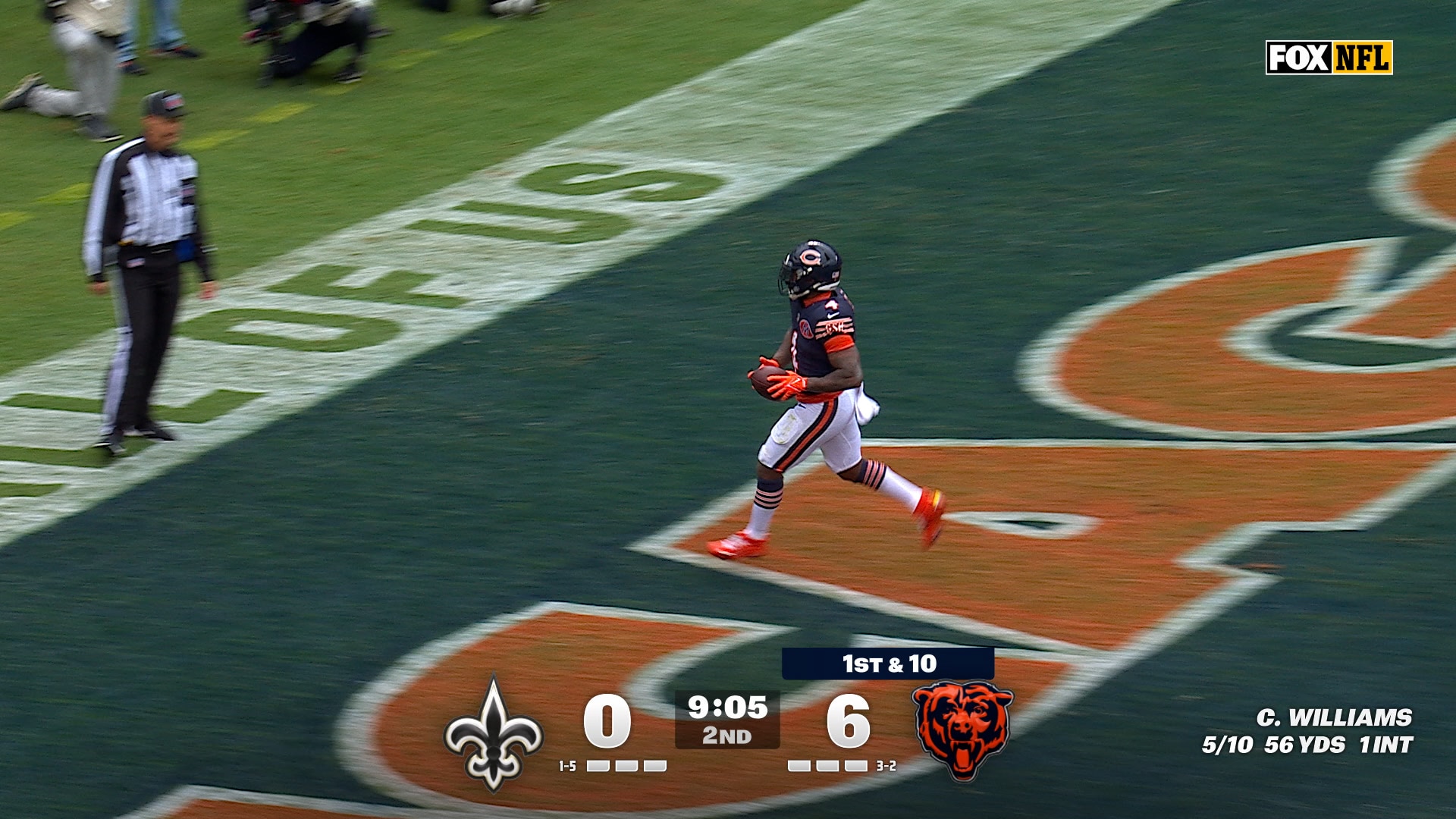 D'Andre Swift rushes for 11-yard TD, extending Bears lead over Saints | NFL Highlights