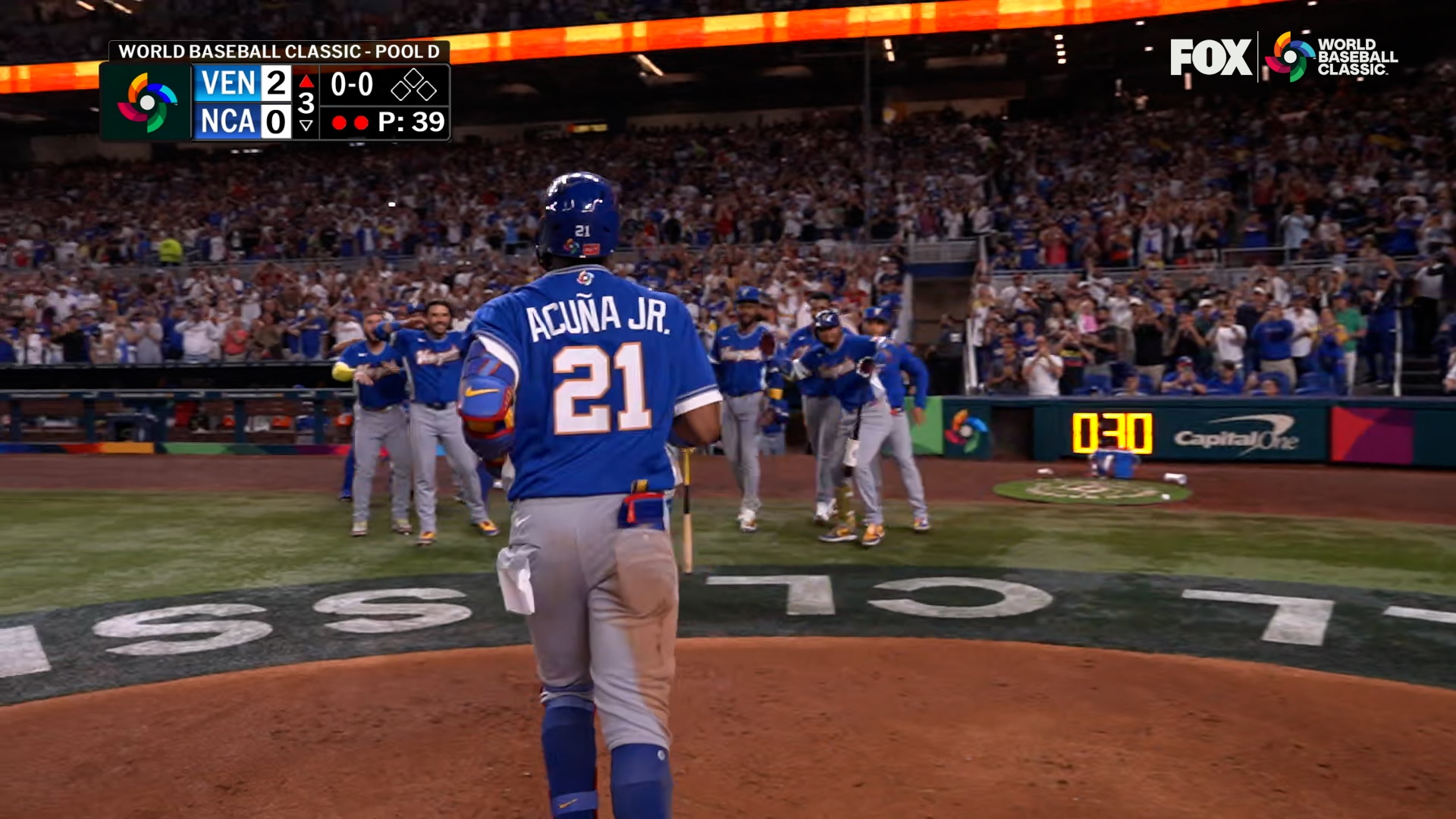 Venezuela's Ronald Acuña hits solo homer, extending lead over Nicaragua
