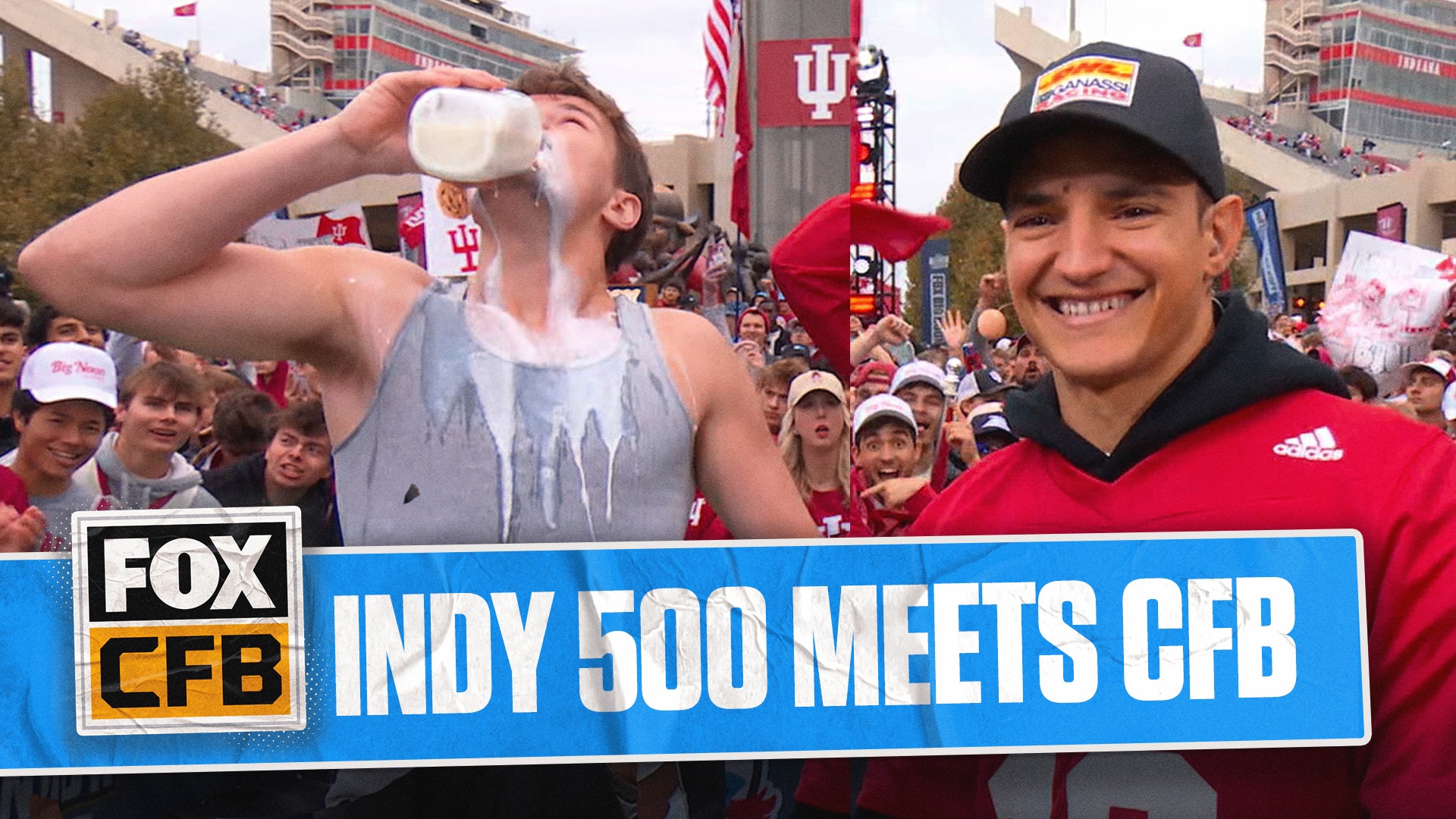 Alex Palou brings the Indy 500 energy with a Big Noon Milk Chug Challenge 🥛