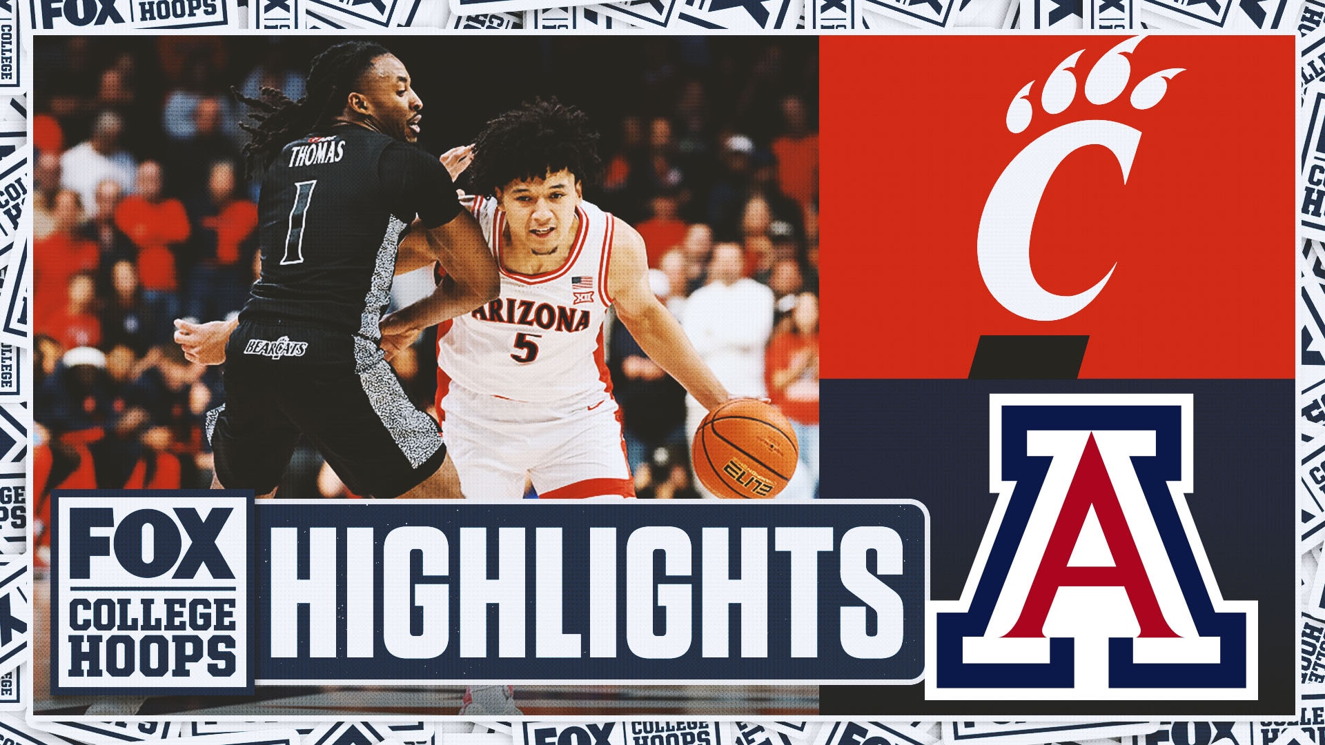 Cincinnati Bearcats vs. No. 1 Arizona Wildcats Highlights 🏀 FOX College Hoops