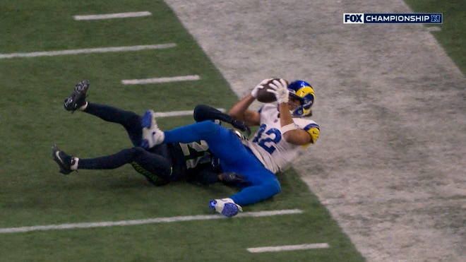 Puka Nacua is ruled down on Rams' final play, Seahawks win NFC Championship | NFL Highlights