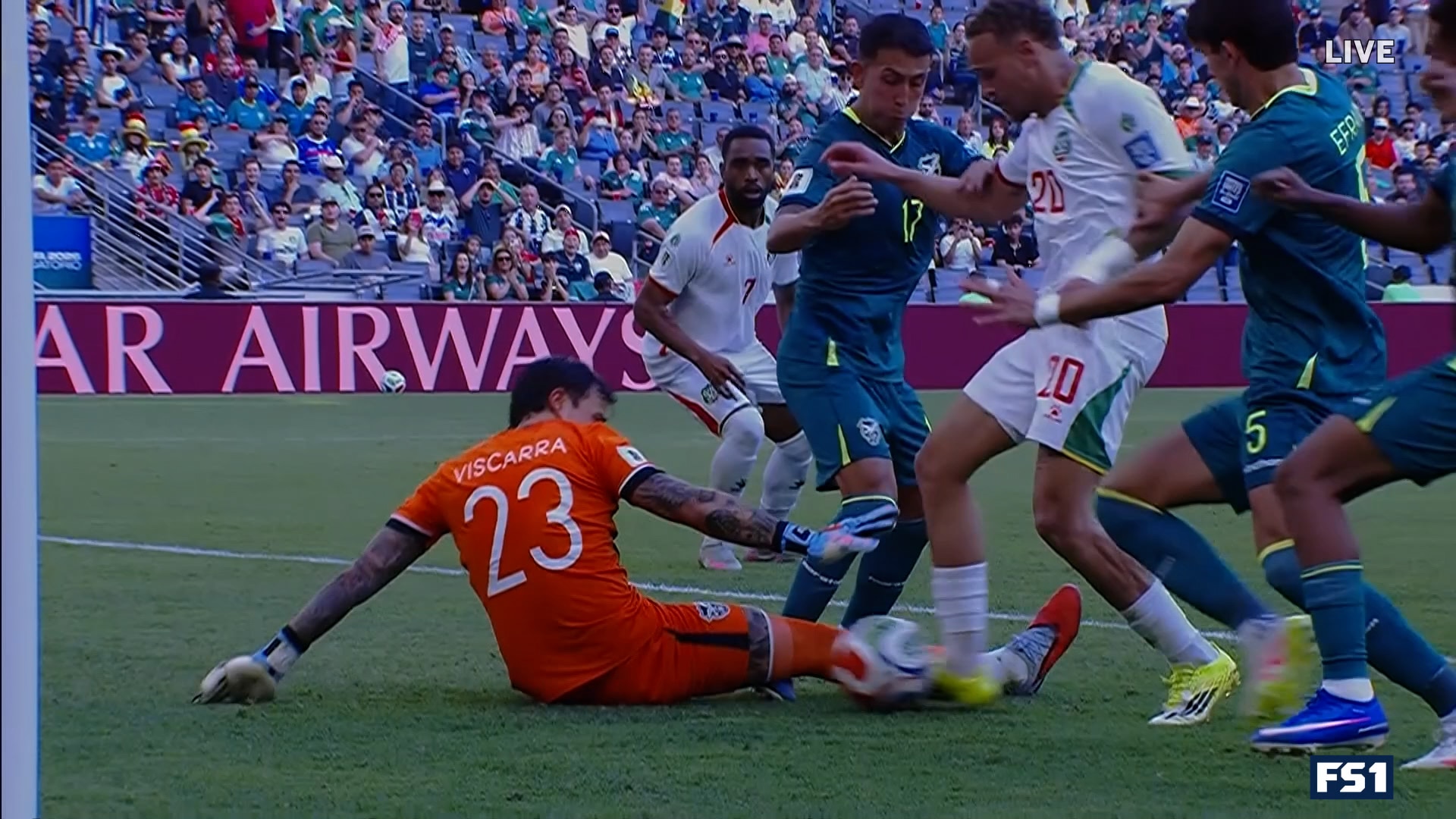 Liam van Gelderen nets a goal giving Suriname a 1-0 lead over Bolivia 