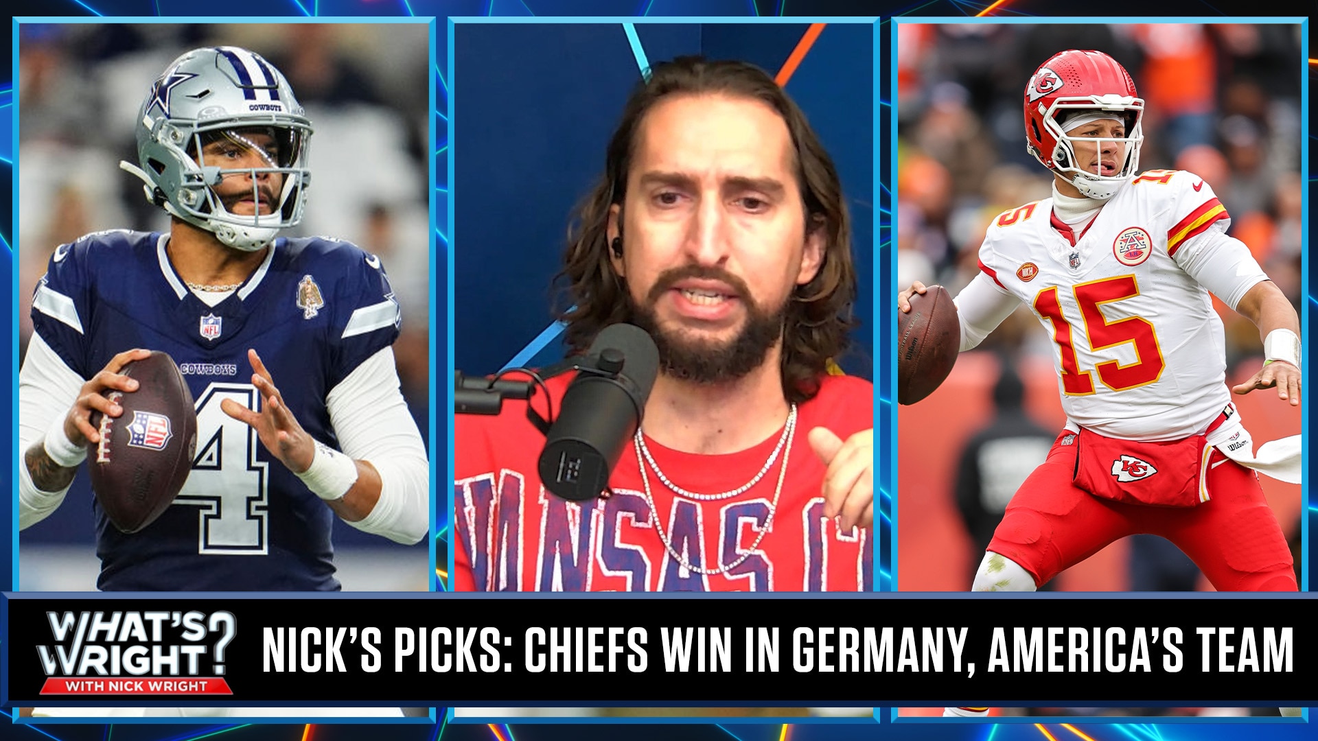 Nick's Picks: Take Chiefs in Germany, Cowboys to upset Eagles in Week 9 | What's Wright?