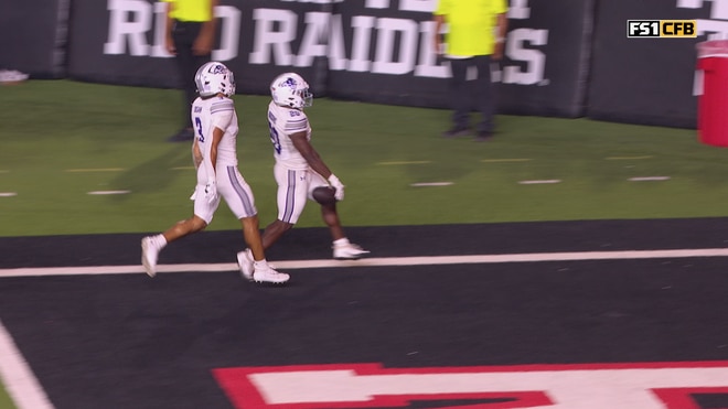 Abilene Christian's Alex Broome makes 98-yard kickoff return for touchdown against Texas Tech