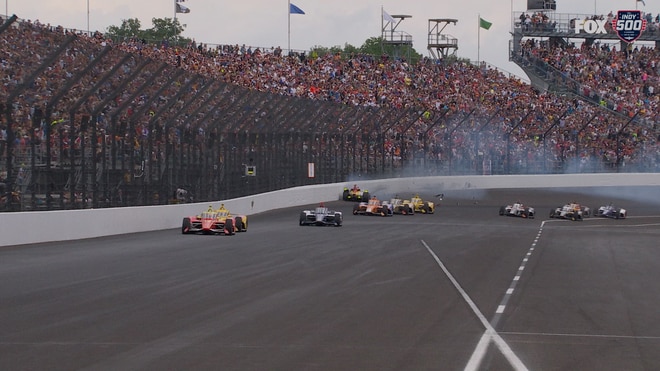 Josef Newgarden is OUT of Indy 500 after wreck during re-start on Lap 125