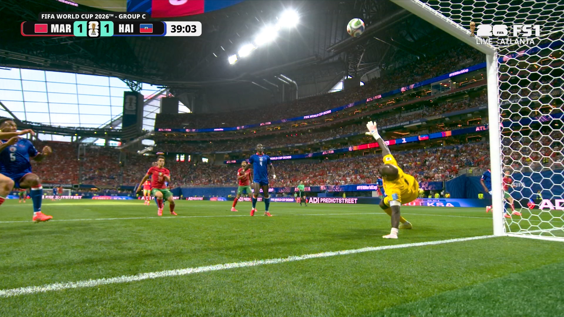 Achraf Hakimi taps in rebound to put Morocco level against Haiti