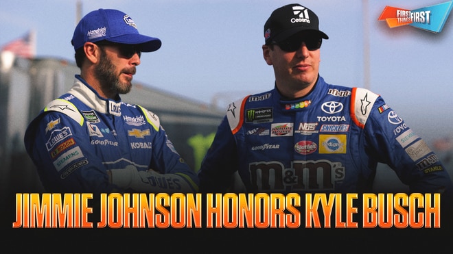Jimmie Johnson honors NASCAR icon Kyle Busch, his legacy, greatest memory on and off the track | First Things First