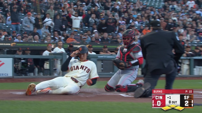 Giants' Jung Hoo Lee & Turner Hill drive in two runs in first inning vs Reds