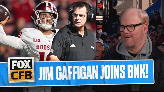 Comedian Jim Gaffigan discusses Indiana-Ohio State showdown, his two-week college football run