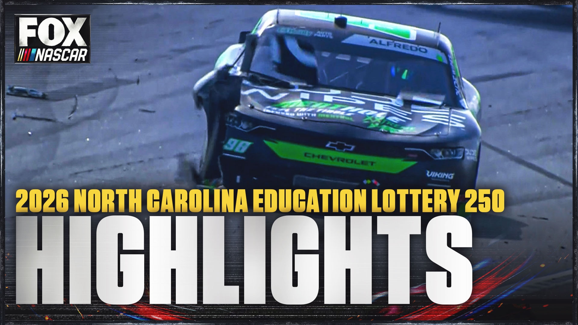 NASCAR O'Reilly Auto Parts Series: North Carolina Education Lottery 250 Highlights 🏁 NASCAR on FOX