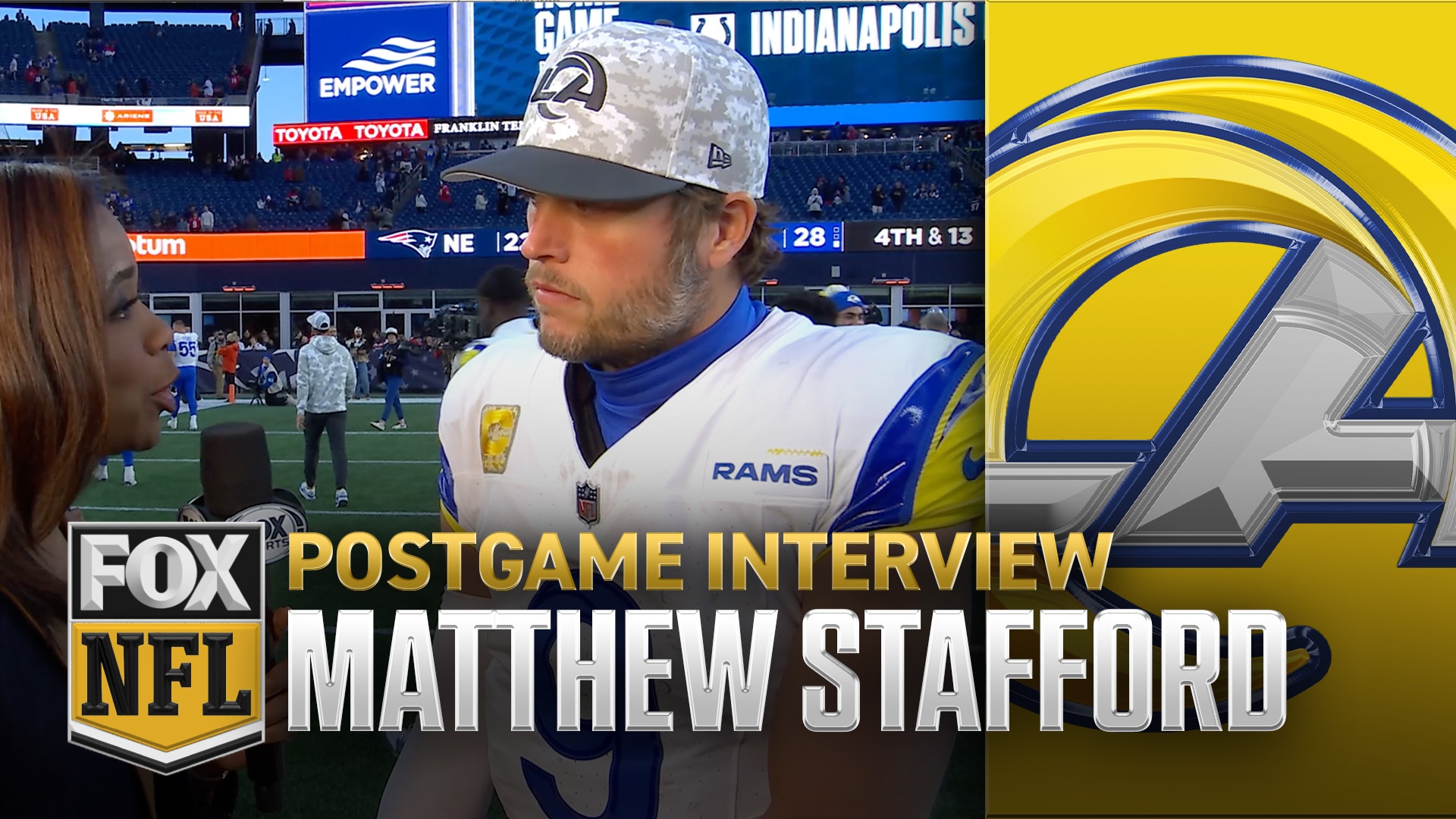 Matthew Stafford breaks down Rams' 28-22 victory over Patriots | NFL on FOX
