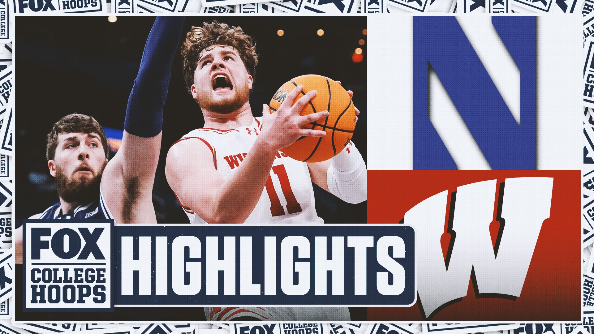 Northwestern Wildcats vs. Wisconsin Badgers Big Ten Tournament Highlights | FOX College Hoops 