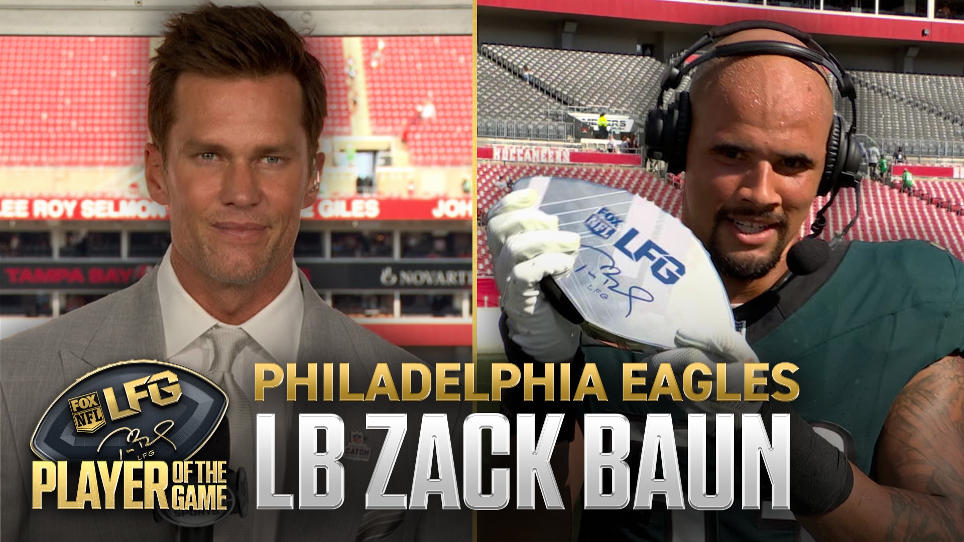 Tom Brady’s LFG Player of the Game: Eagles LB Zack Baun 🏆 Week 4 DIGITAL EXCLUSIVE