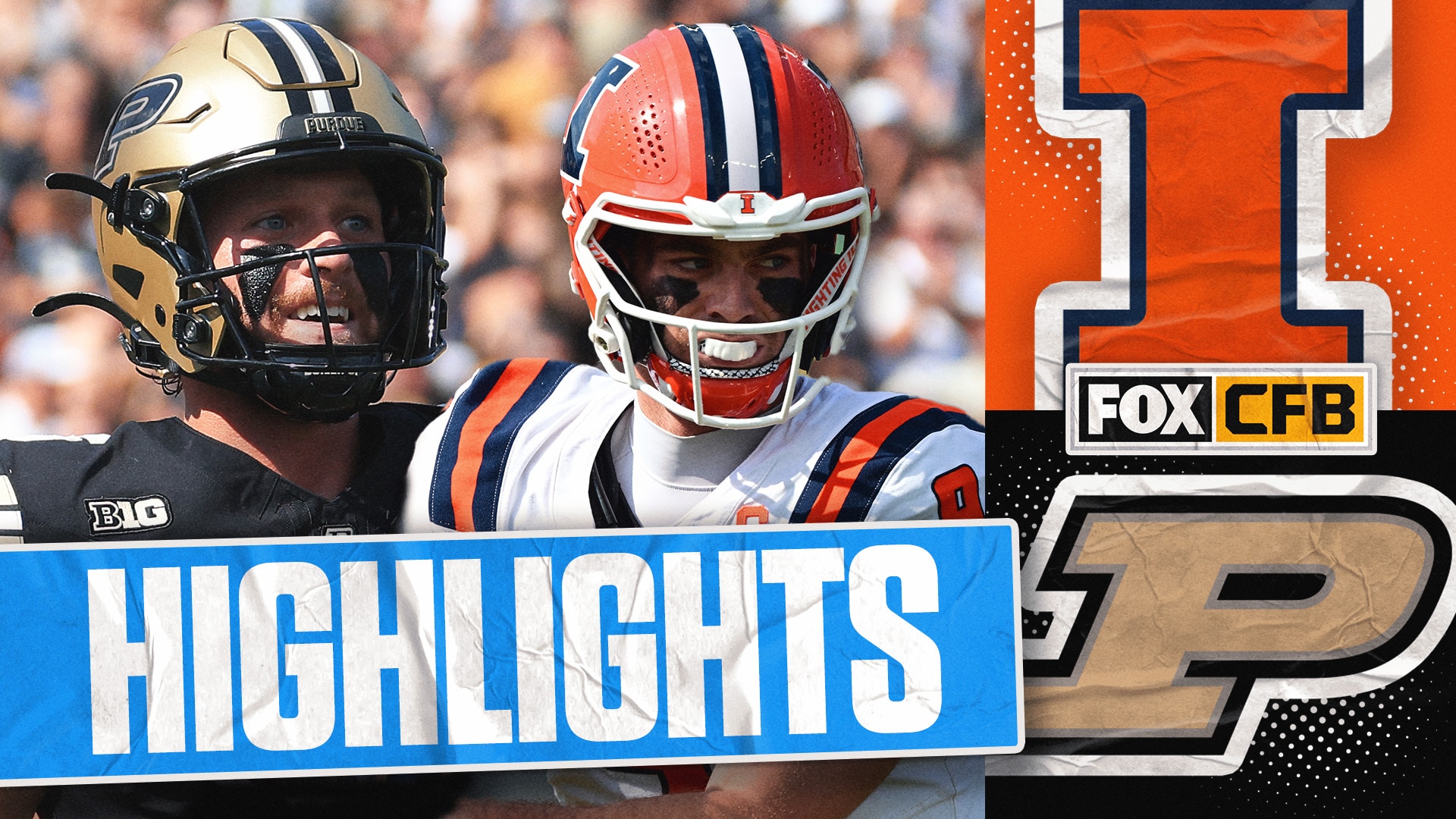 No. 22 Illinois Fighting Illini vs. Purdue Boilermakers Highlights | FOX College Football