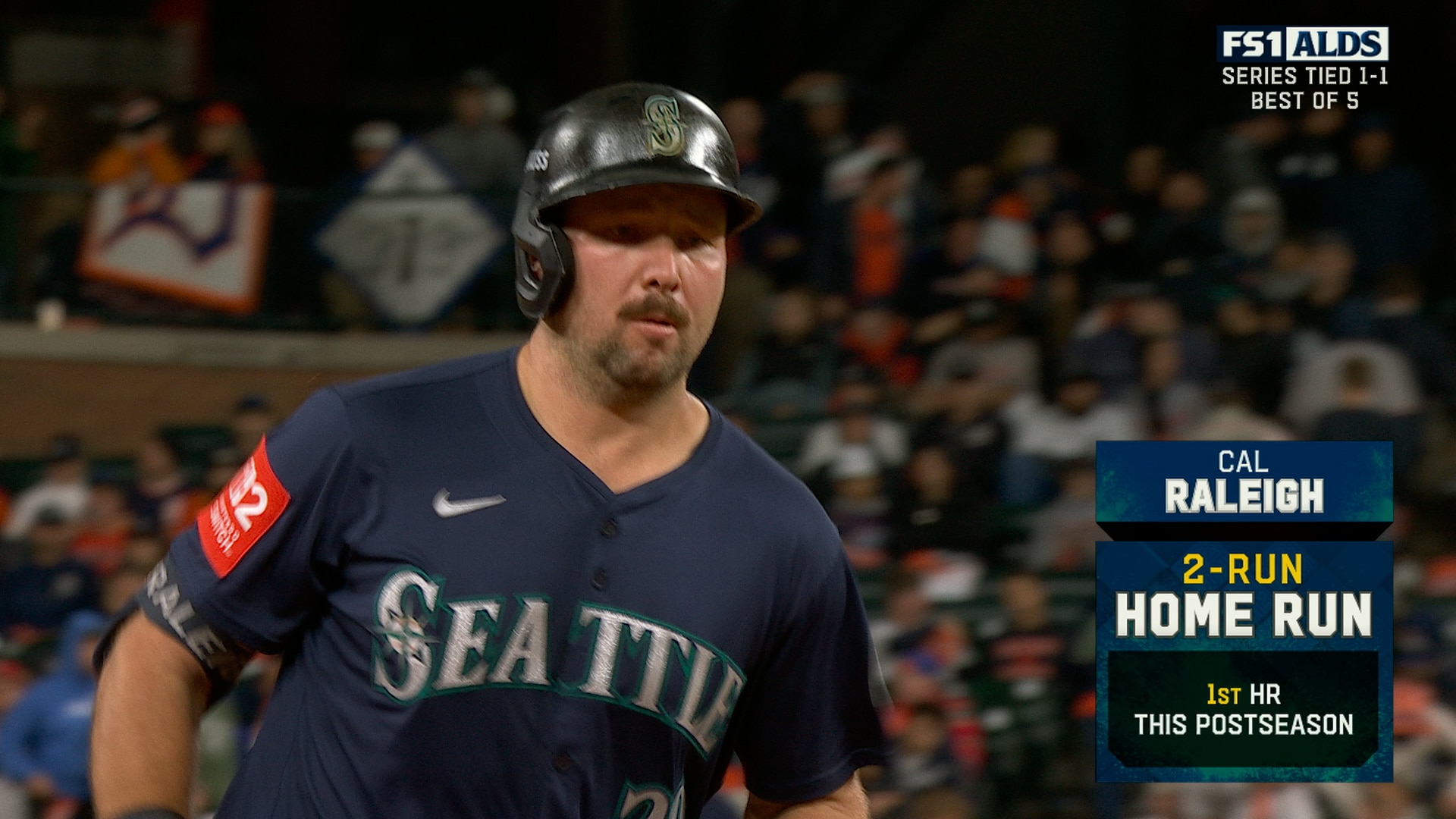 Cal Raleigh crushes his first postseason home run to extend Mariners’ lead over Tigers