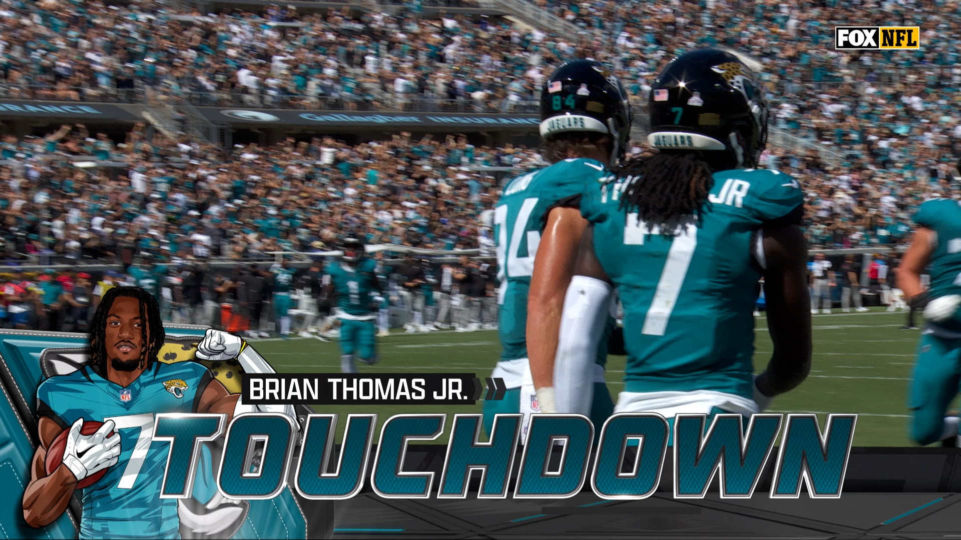Trevor Lawrence finds Brian Thomas Jr. for a 21-yard TD, Jaguars lead Seahawks | NFL Highlights