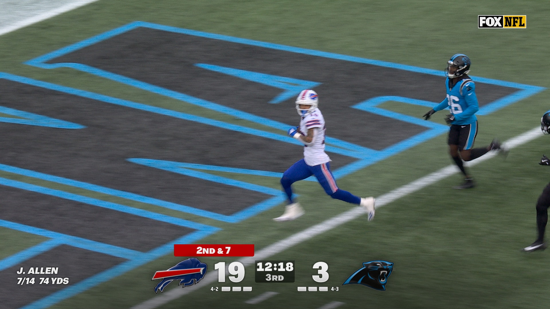 Josh Allen hits Khalil Shakir for 54-yard TD, extending Bills' lead over Panthers | NFL Highlights