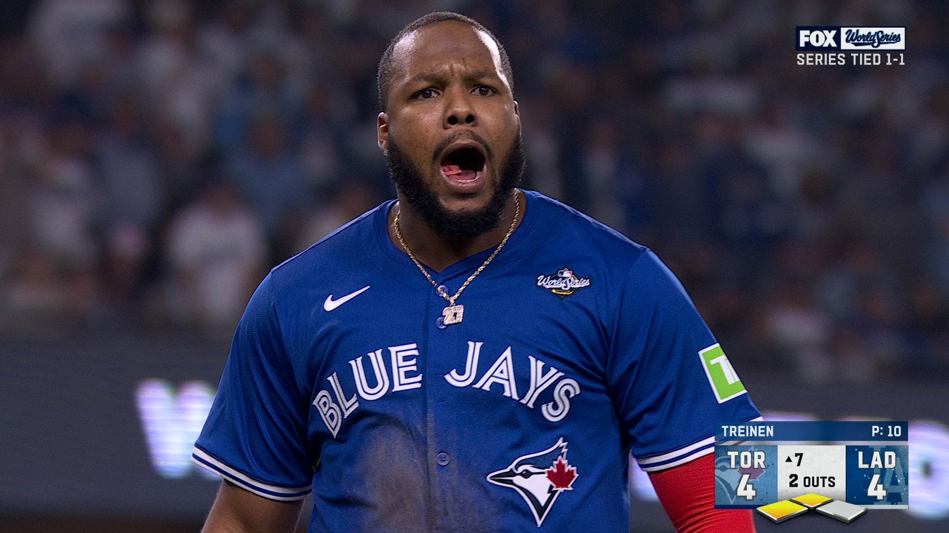 Bo Bichette delivers clutch RBI single to pull Blue Jays ahead of Dodgers in Game 3 of World Series