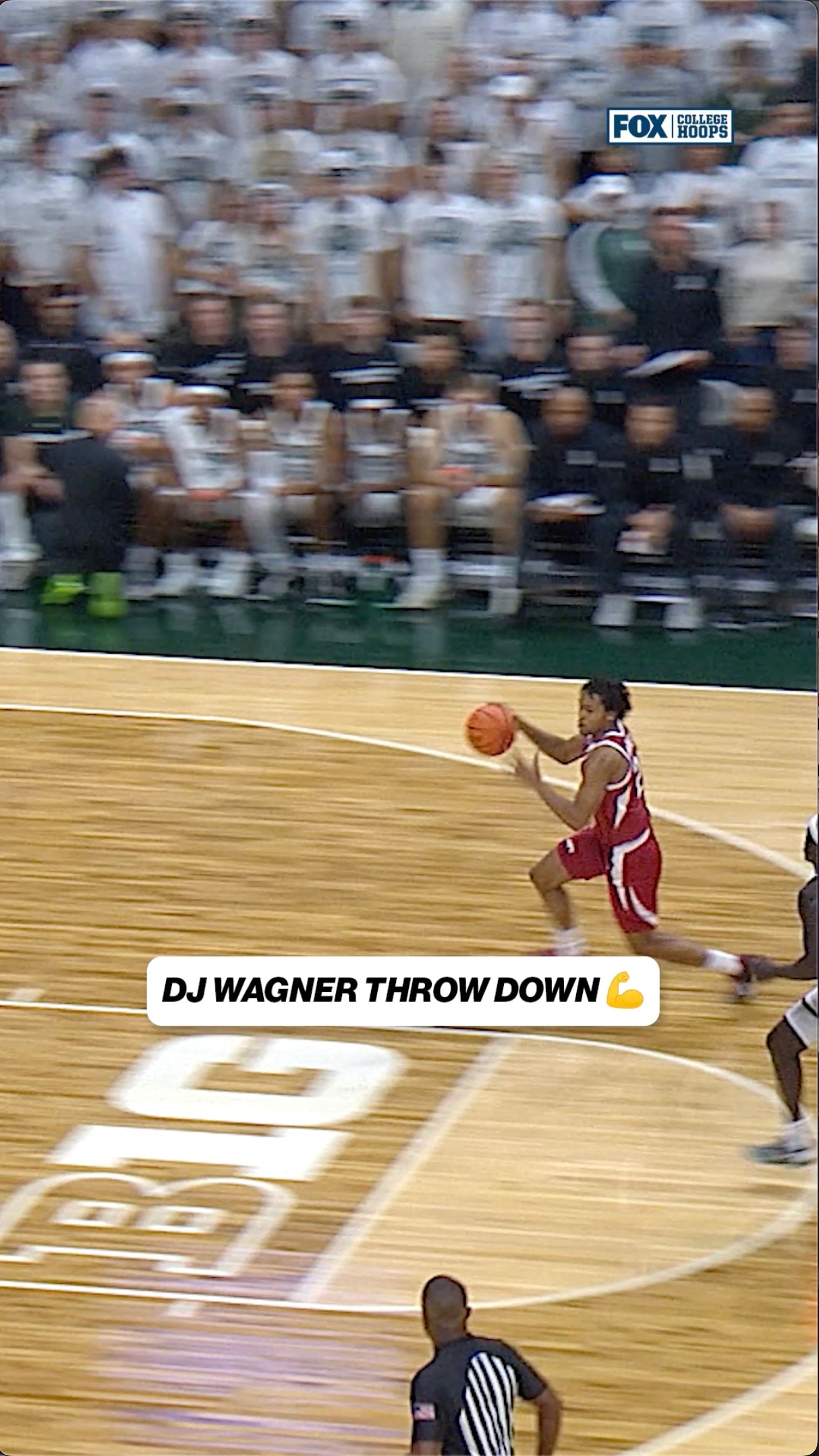 Fast break slam for DJ Wagner 🔥 | FOX Sports