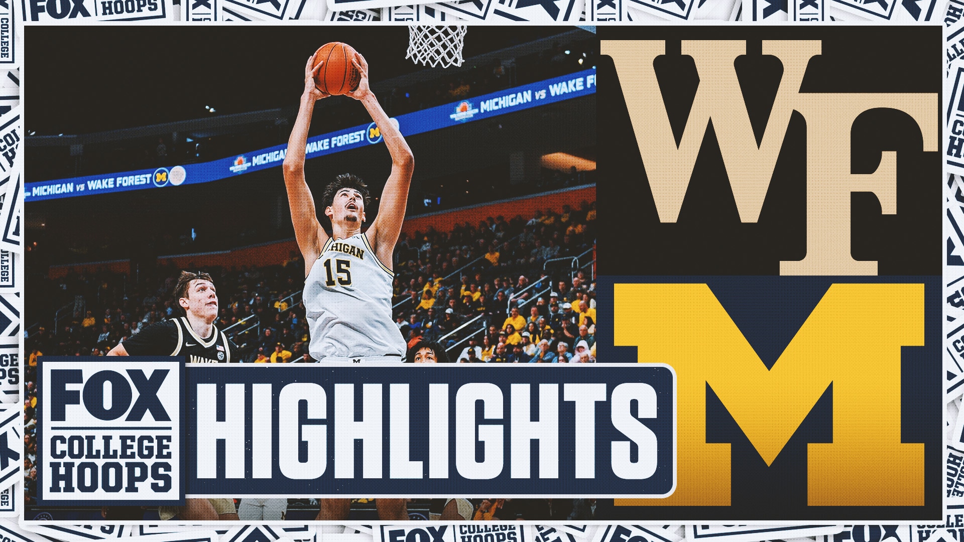 Wake Forest Demon Deacons vs. No. 6 Michigan Wolverines Highlights | FOX College Hoops