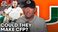 If Miami wins out would they make the CFP over Notre Dame? 🤔 Joel Klatt Show 