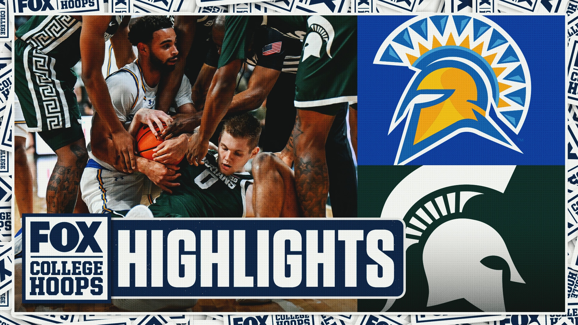 San José State Spartans vs. No. 17 Michigan State Spartans Highlights | FOX College Hoops