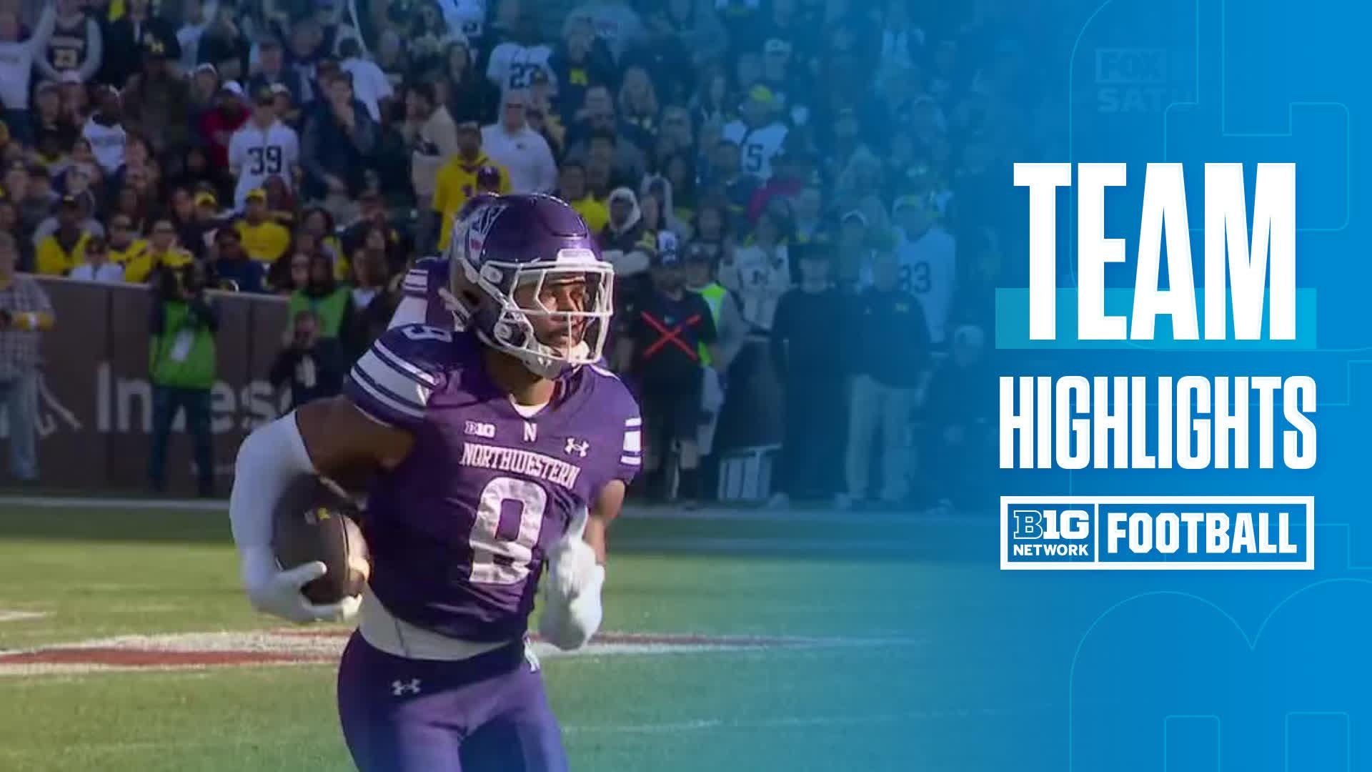 Northwestern Top Defensive Plays vs Michigan