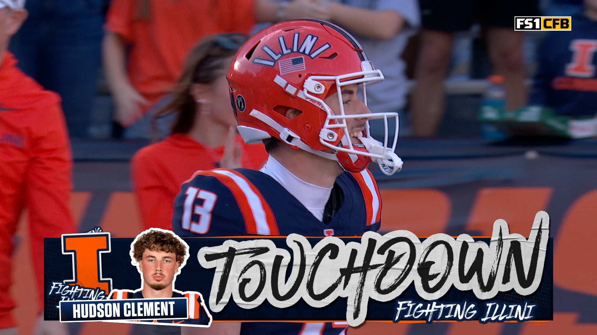 Luke Altmyer connects with Hudson Clement for 22-yard TD, giving Illinois lead over Maryland