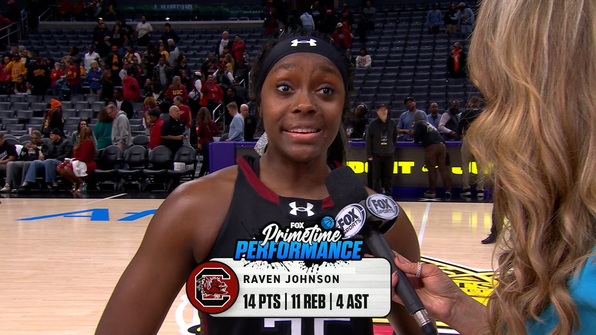 Raven Johnson's double-double helps South Carolina to a DOMINANT win vs.USC ⭐️ Primetime Performance