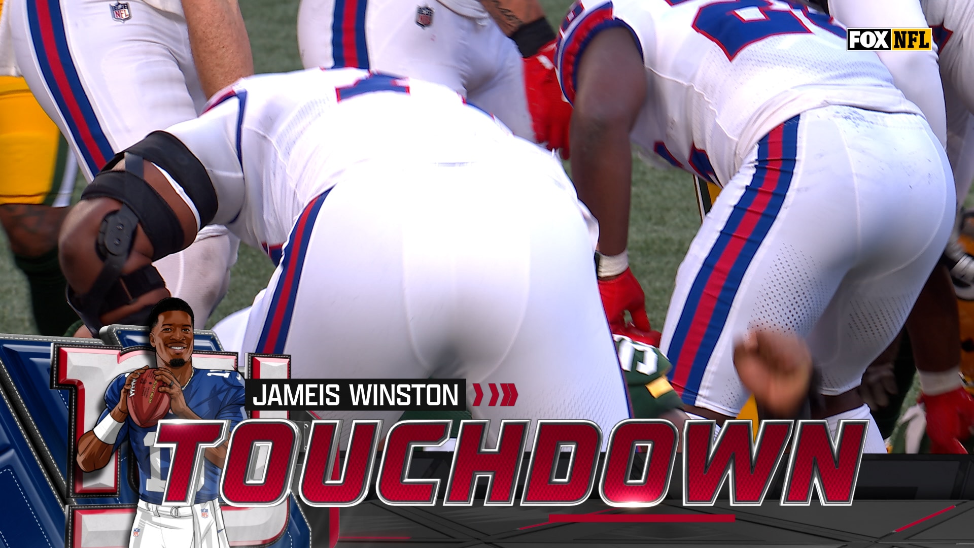 Jameis Winston punches in one-yard TD, giving Giants lead over Packers