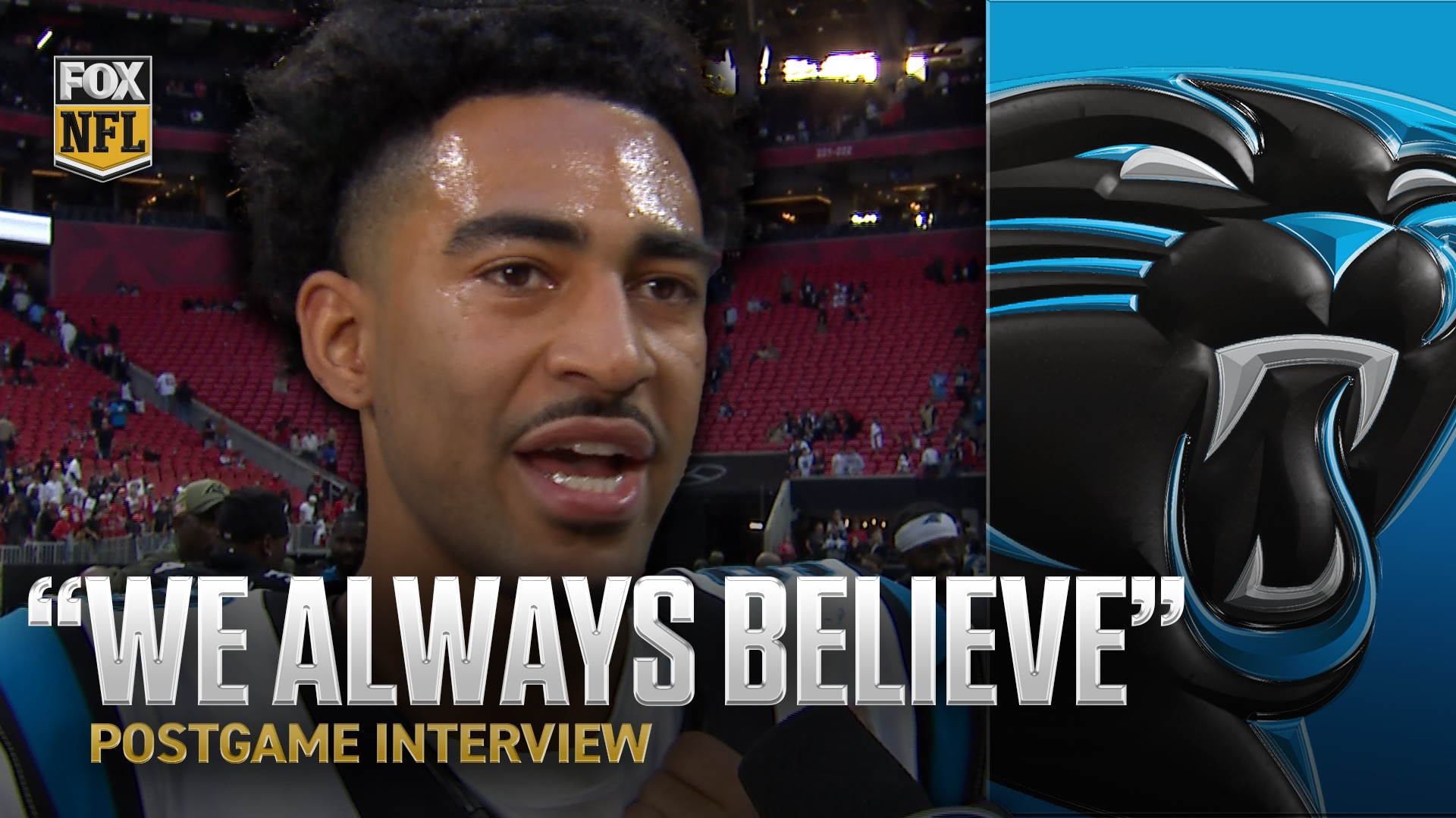 ‘We are so resilient’ 😤 Panthers’ Bryce Young on comeback overtime victory against Falcons