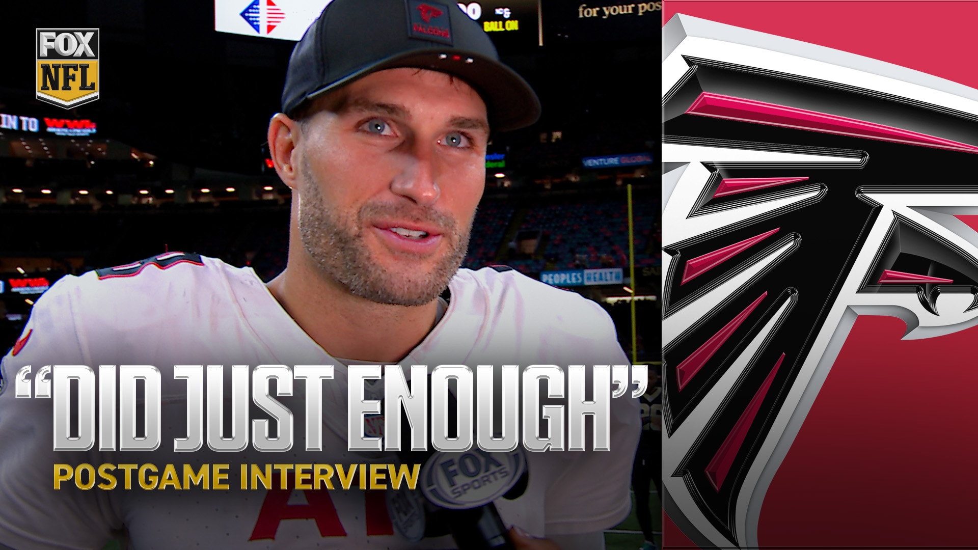 ‘Total team win’ 💪 Falcons’ Kirk Cousins on 24-10 win over Saints | NFL on FOX